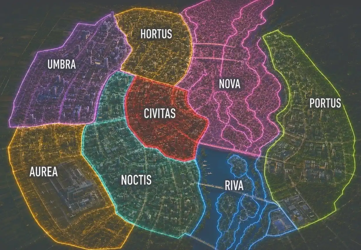 TRIPOLIS 2050 — інтерактивна карта районів